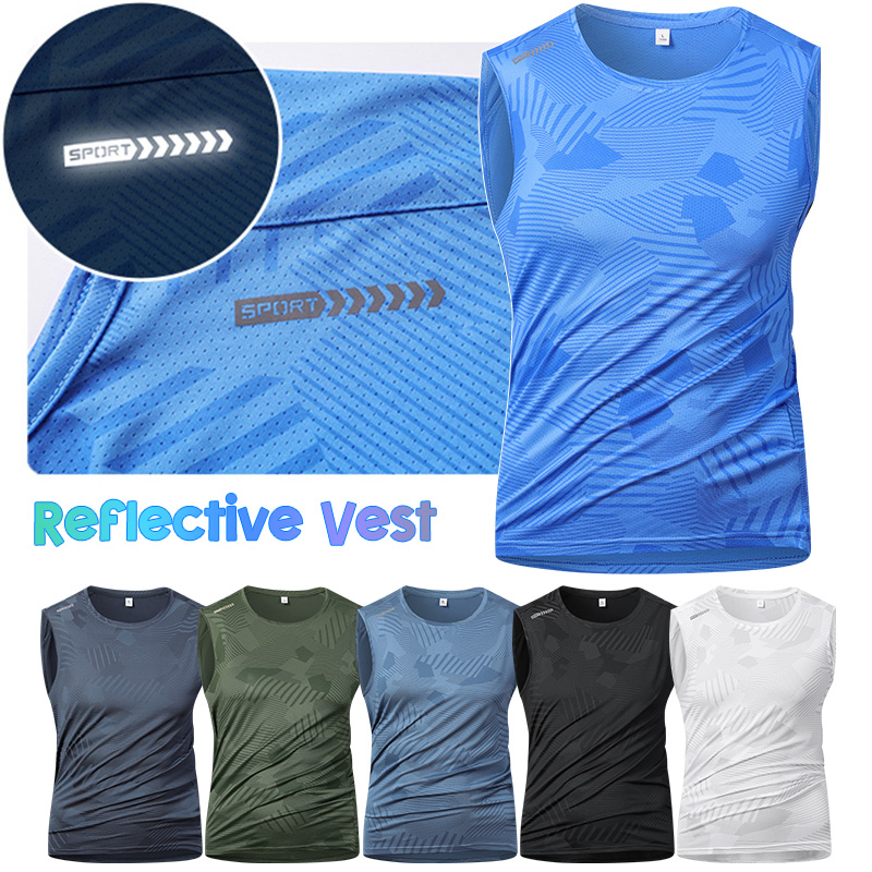 Reflective Running Jacket - Man Running Reflective Vest Summer Breathable