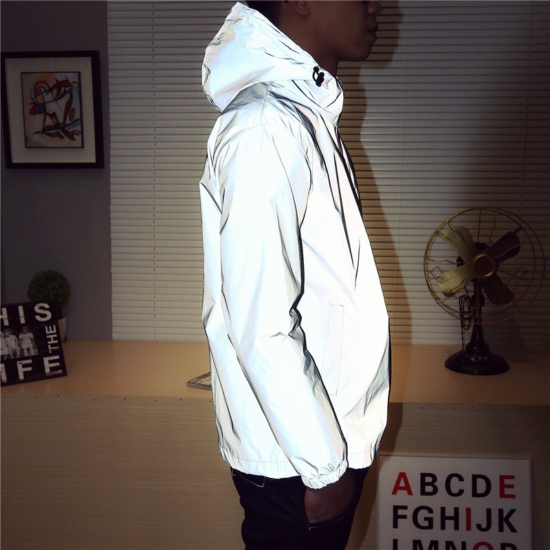 LED Light Up Windbreaker Coupl - огляд і ціна Reflective Running Jacket