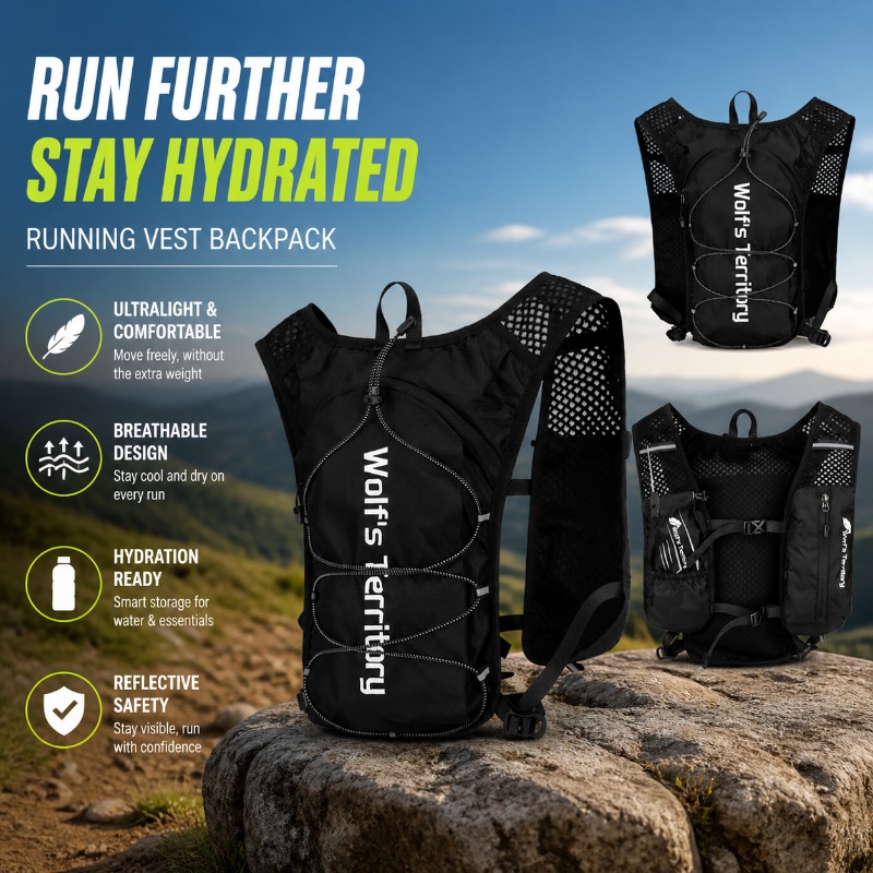 Running Vest Backpack Marathon - огляд і ціна Reflective Running Jacket