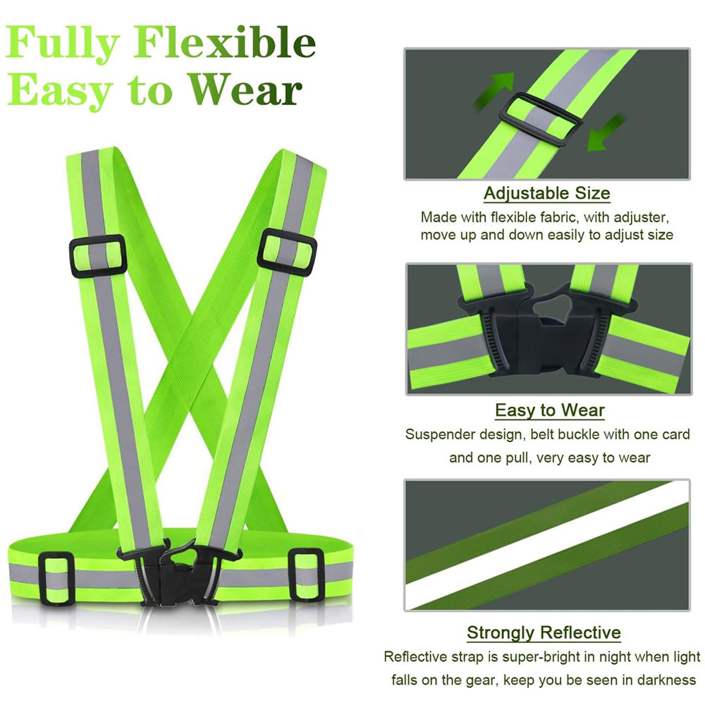 1Pcs Night Running Vest High V - огляд і ціна Reflective Running Jacket