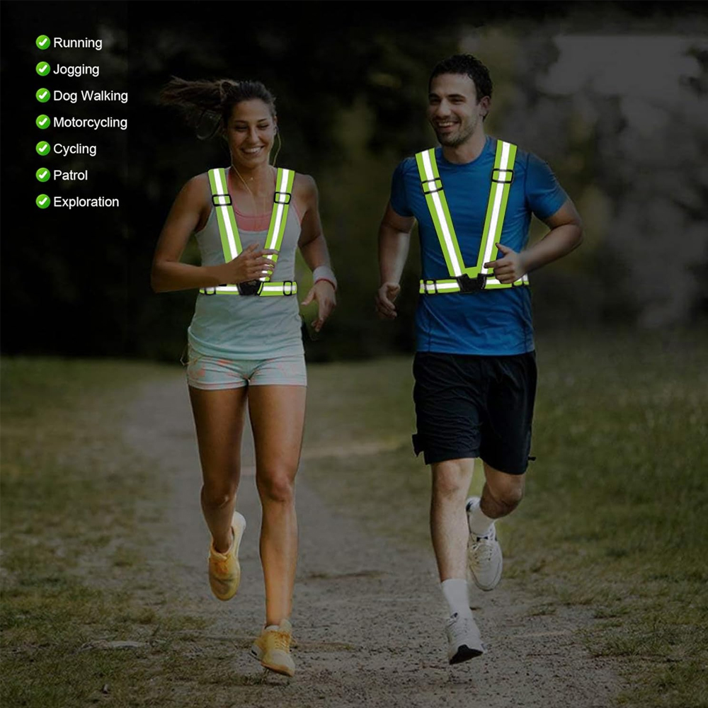 1Pcs Night Running Vest High V - огляд і ціна Reflective Running Jacket
