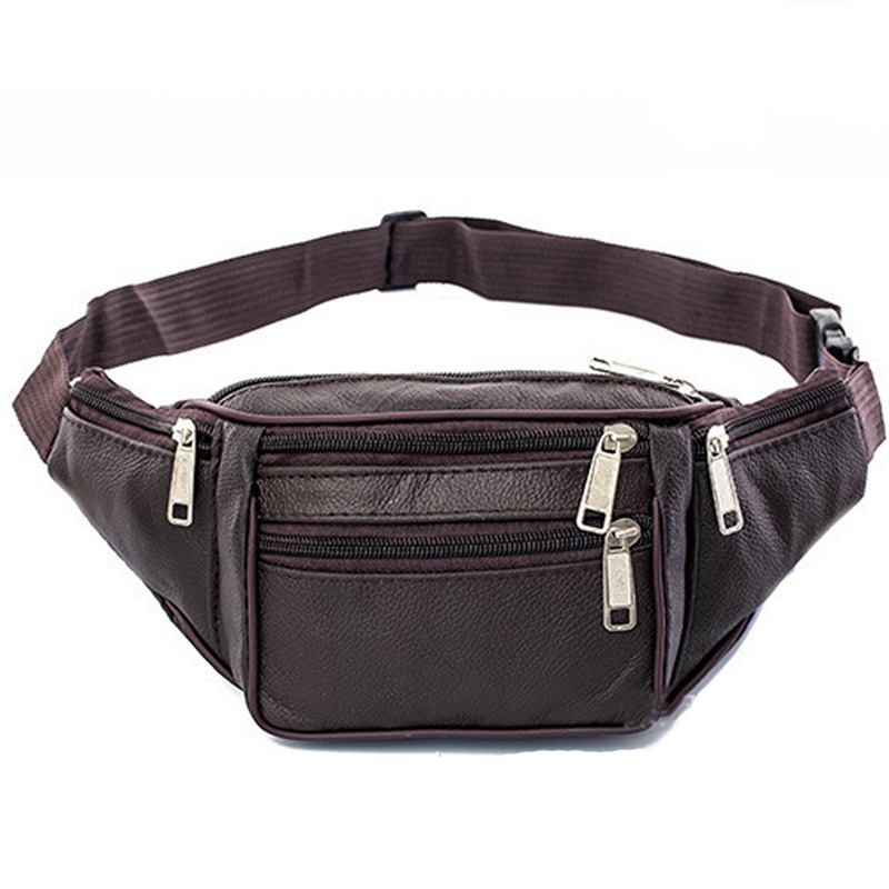 Leather Men Waist Chest Bag Th - огляд і ціна Running Zwift