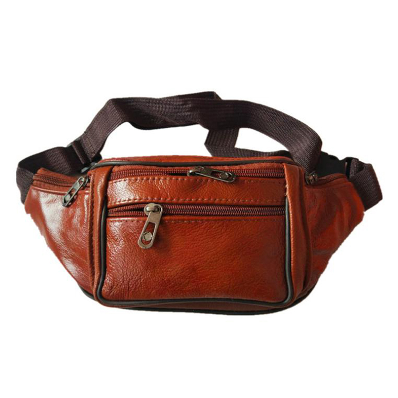 Leather Men Waist Chest Bag Th - огляд і ціна Running Zwift